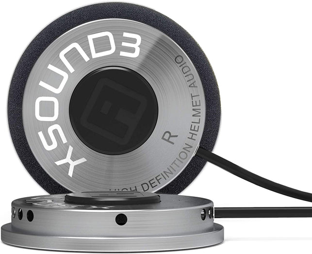 I a S U S Premium Audio Motorcycle Helmet Speakers Work with Most Helmet Comms with Earbud Ports - the Xsound 3 Drop in Helmet Headphones Speaker Kit Includes Accessories for a Quick Install