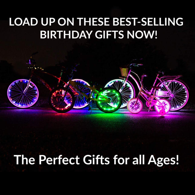 Activ Life LED Bike Wheel Lights with Batteries Included! Get 100% Brighter and Visible from All Angles for Ultimate Safety & Style (1 Tire Pack)