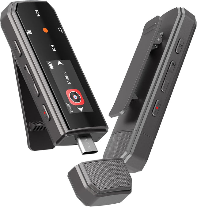 RUIZU 32GB USB-C MP3 Player with Bluetooth 5.3 & Clip for Sports Running