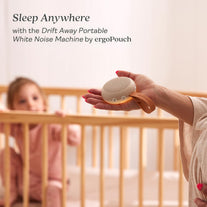 Ergopouch Drift Away Portable White Noise Machine, Taupe – 7 Soothing Sounds, Adjustable LED Light, USB Rechargeable, up to 48 Hours Battery Life – Promotes Deep, Restorative Sleep for Babies and Adults.