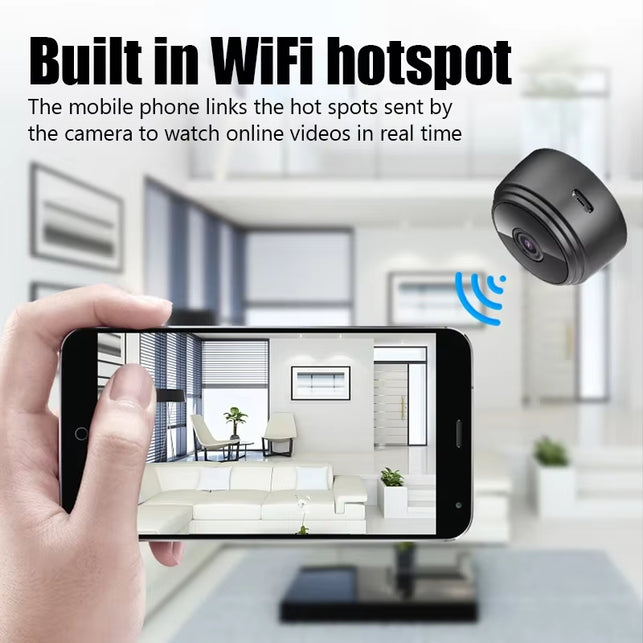 9 Wifi Mini Camera Wireless Video Recorder Voice Recorder Security Monitoring Camera Smart Home for Infants and Pets