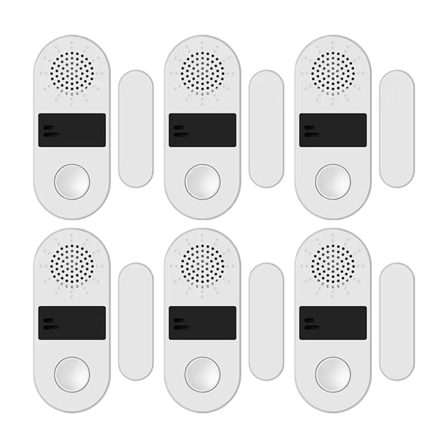 iHseno Tuya Wifi Door Window Sensor Sound and Light Alarm Home Security Wireless Magnetic Anti-Theft Smart Voice Control Protection