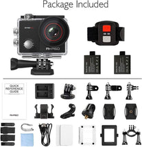 AKASO EK7000 Pro 4K Action Camera with Touch Screen EIS Adjustable View Angle Web Underwater Camera 40M Waterproof Camera Remote Control Sports Camera with Helmet Accessories Kit