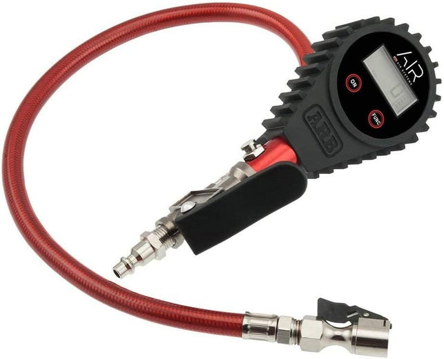 ARB ARB601 Digital Tire Pressure Gauge with Braided Hose and Chuck, Inflator and Deflator 25-75 PSI Readings