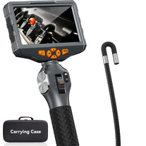 Articulating Borescope,Teslong 5-Inch IPS Endoscope Inspection Camera with Two-Way Articulation Head, 0.33Inch Automotive Mechanic Fiber Optic Scope