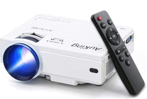 Auking Mini Projector Portable Video-Projector,55000 Hours Multimedia Home Theater Movie ,Compatible with Full HD 1080P HDMI,VG