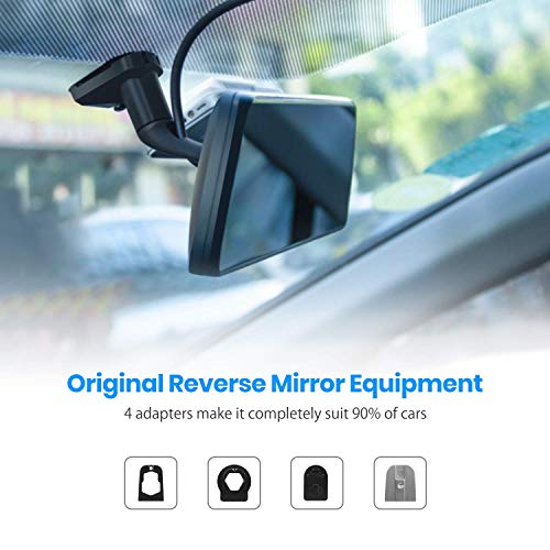 AUTO-VOX T9 Backup Camera for Truck,9.35''Stream Media Full Touch Screen with OEM Look 1080P Rear View Mirror Camera with 0.1 Lux Night Vision