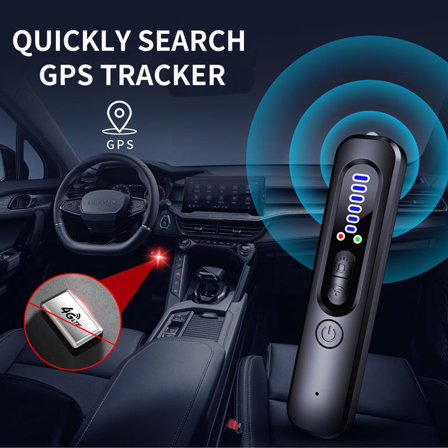 SELOWEA Hidden Camera Detector - anti Spy/Car GPS Tracker/Rf Signal/Bug Sweeper/Hidden Devices/Listening Device Detector - Portable Bug Finder for Office Car Hotel Travel