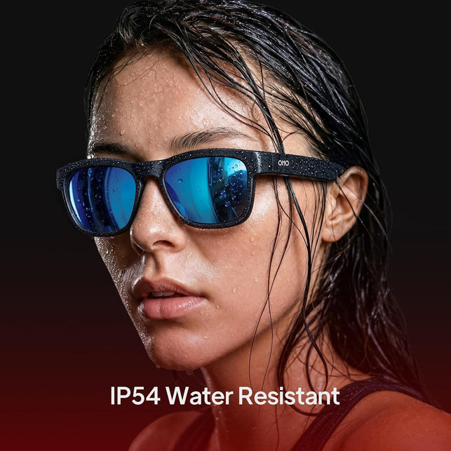 Oho Sunshine Bluetooth Audio Sunglasses, Lightweight Open Ear Sport Glasses, 10H Playtime,Water Resistant with Voice Control