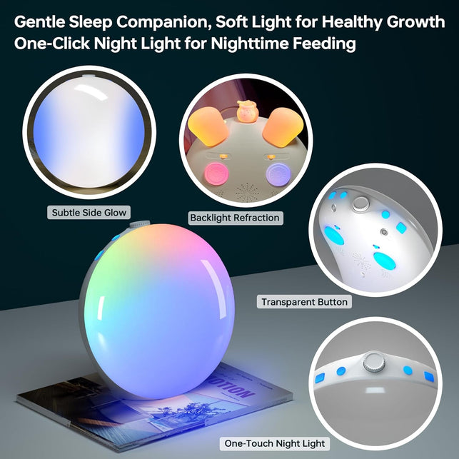 Aurora Sunrise Alarm Clock with 3 Free Magnetic Pet Kit, Wake-Up Light, Bluetooth Speaker, Backlit, Eye-Friendly Sleep Aid, Dimmable, Dual Alarms, Natural Sound, Kid, Child, Teenager, DIY, X-Mas Gift