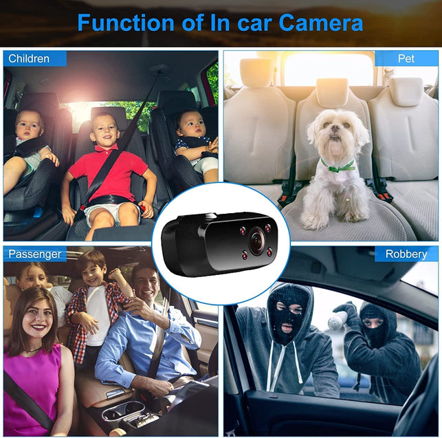 PRUVEEO 12'' Triple Mirror Dash Cam, Front inside and Rear 3 Channel Full Touch Screen Rear View Mirror Backup Camera, IR Night Vision(Sony Sensor), GPS, Parking Assistance, with 128GB Card