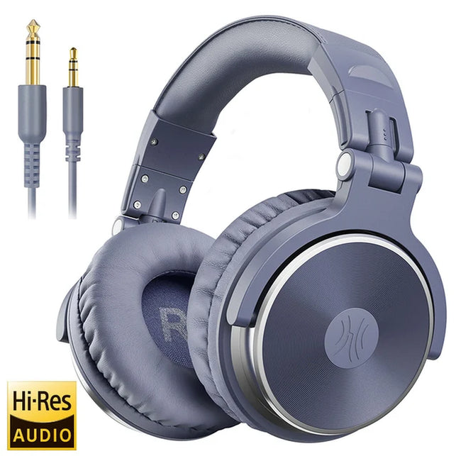 Oneodio Pro 10 Wired Headphones over Ear Hi-Res Audio Wired Headset with Microphone Studio DJ Stereo Headphones 3.5Mm/6.35Mm