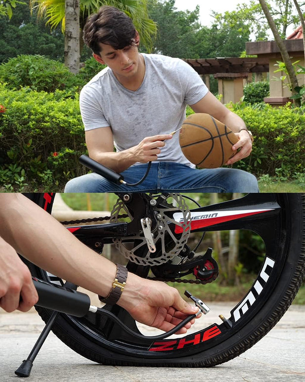 Tire Inflator Portable Air Compressor, Mini Electric Air Pump for Bike, Car, Bicycle, Balloon 3000Mah with 90% Metal and 175PSI OLED Touch Screen, with Rechargeable Li-Ion Battery