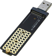 M.2 to USB Adapter, RIITOP Nvme to USB 3.1 Reader Card Compatible with Both Nvme (Pci-E) M Key SSD & (B+M Key SATA Based) NGFF SSD