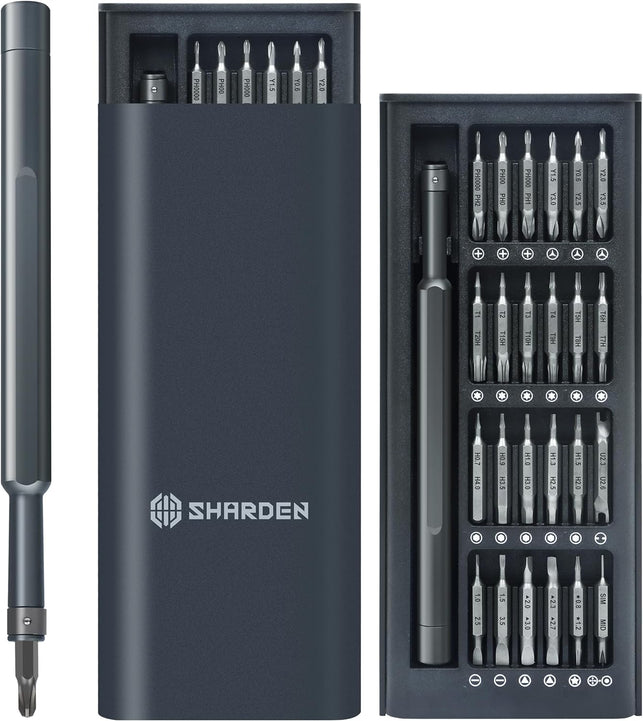 SHARDEN 49-In-1 Precision Screwdriver Set with 24 Double-Ended Bits