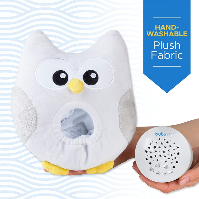 Baby Soother Cry Activated Sensor Toys Owl White Noise Sound Machine, Toddler Sleep Aid Night Light, Unique Baby Girl Gifts & Baby Boy Gifts, Woodland Baby Shower,Portable New Baby Gift Gender Neutral