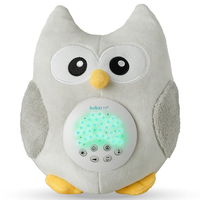 Baby Soother Cry Activated Sensor Toys Owl White Noise Sound Machine, Toddler Sleep Aid Night Light, Unique Baby Girl Gifts & Baby Boy Gifts, Woodland Baby Shower,Portable New Baby Gift Gender Neutral