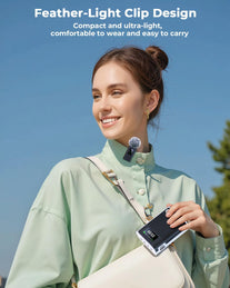 2025 New Upgraded Voice Amplifier Wireless Microphone with Magnetic Lavalier, LED Display Screen, Rechargeable Portable Microphone Speaker for Teachers, Classroom, Yoga, Meetings, Speeches, Tours