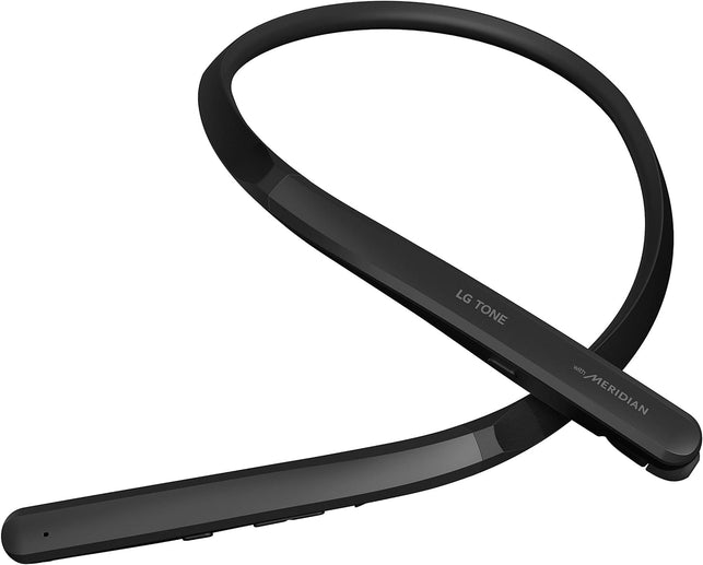 LG TONE Flex Wireless Bluetooth Stereo Neckband Earbuds HBS-XL7 - 32-Bit Hi-Fi DAC, Meridian Audio, Black