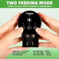 FREESEA Fish Feeder Automatic Dispenser: Aquarium Flakes Food Feeder with Timer Battery