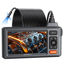 DEPSTECH 50Ft Sewer Camera, 1080P HD Triple Lens Borescope, 5