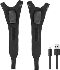 LED Rechargeable Flashlight Glove Lamp Unique Tools Gifts for Men Dad Adults,Cool Gadgets Hands-Free Lights Fingerless Work Gloves with Stretchy Strap for Home Fishing Camping Hunting(1 Pair)