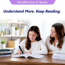 Worldpenscan AI Reader – Reading Pen with Built-In Dictionary & AI Reading Buddy for Kids | Grade-Level Reading Support | English, Spanish, Chinese | Text-To-Speech, Transcribe, Translation