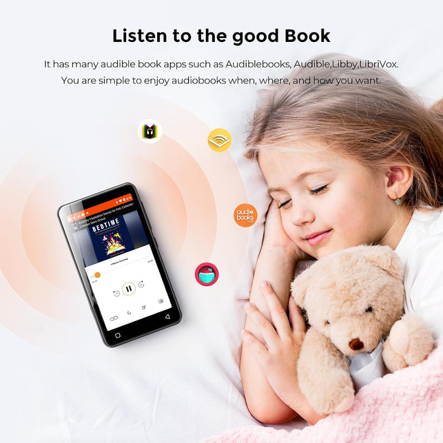 Innioasis 160GB MP3 Player with Bluetooth and Wifi, Android Music Player with Spotify,Amazon Music,Pandora,App Store, 4" Full Touch Screen MP3 Player with Audible,Libby,Hoopla (Black)