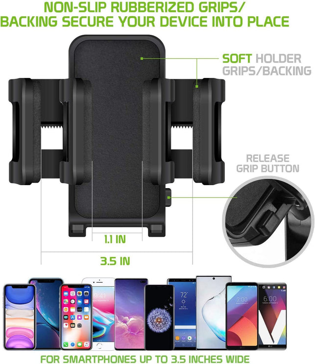 Cellet Car Cup Holder Phone Mount, Phone Holder Mount Cradle Universal Adjustable Compatible for All Smartphones Apple Iphone, Samsung Galaxy Note, LG, Moto Google Pixel (Regular Neck)