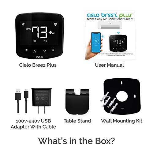 Cielo Breez Plus Smart Air Conditioner Controller | Smart Thermostat for Mini Split, Window & Portable ACS | Alexa, Google, Siri, SmartThings | iOS &