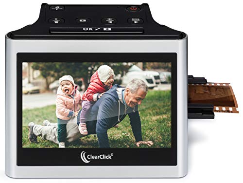 ClearClick Virtuoso 2.0 (Second Generation) 22MP Film & Slide Scanner with Extra Large 5" LCD Screen - Convert 35mm, 110, 126 Slides and Negatives to