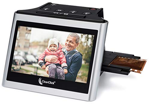 ClearClick Virtuoso 2.0 (Second Generation) 22MP Film & Slide Scanner with Extra Large 5" LCD Screen - Convert 35mm, 110, 126 Slides and Negatives to