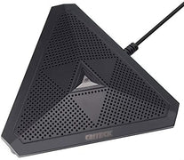 CMTECK USB Desktop Computer CM001 Microphone, Mute Button with LED Indicator, Omnidirectional Condenser Boundary Conference Mic for Recording,Streamin