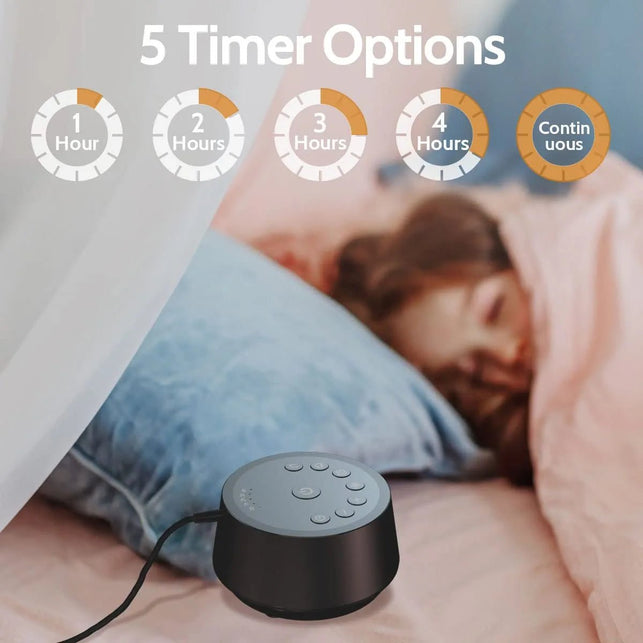 Color Noise Sound Machines with 25 Soothing Sounds Sleep White Noise Machine 32 Volume Levels 5 Timers and 4 Sound Categories and Memory Function for Home Office and Travel