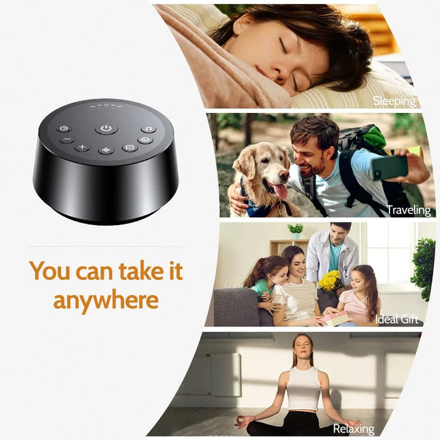 Color Noise Sound Machines with 25 Soothing Sounds Sleep White Noise Machine 32 Volume Levels 5 Timers and 4 Sound Categories and Memory Function for Home Office and Travel