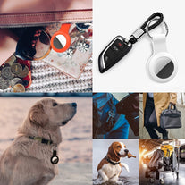 Compatible with Airtag Case Keychain Air Tag Case Holder Silicone Airtags Key Ring Cases Air Tags Key Chain Compatible with Apple Airtag GPS Item Finders Accessories 4 Pack
