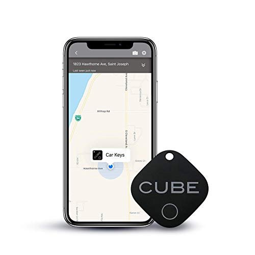 Cube Key Finder Smart Tracker Bluetooth Tracker for Dogs, Kids, Cats, Luggage, Wallet, with app for Phone, Replaceable Battery Waterproof Tracking Device