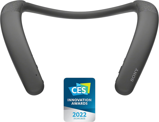 Sony SRS-NB10 Wireless Neckband Bluetooth Speaker Comfortable and Lightweight with Technology to Work from Home, Built-In Mic, 20 Hours of Battery Life, and IPX4 Splash-Resistant- Charcoal Gray