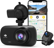 Dash Cam, Z-Edge Z3D 2560X1440P QHD, Front and Rear Dash Cam with Wifi, GPS, Dual Cam, Car DVR, Night Vision, Parking Mode, G-Sensor, Loop Recording