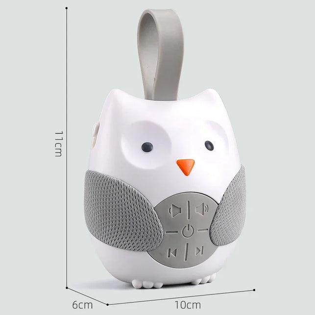 Newborn Owl White Noise Machine Aid Baby Sleeping Monitors Speaker Music Player for Appeasing Crying Child 0-3 Y Music Player