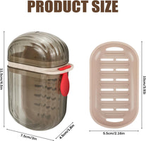 Zoyiancy 4Pcs Travel Soap Box Soap Case with Lid, Portable Soaps Container Waterproof Leakproof with Draining Layer Soaps Dish for Travel Camp Outdoor Bathroom (White, Black)