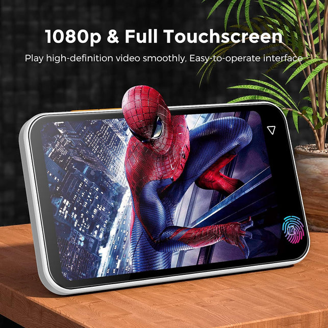 72GB Wifi Mp3 Player with Bluetooth, TIMMKOO 4.0" Full Touch Screen Mp3 Mp4 Player, Portable Hifi Sound Walkman Digital Music Player with FM Radio,Recorder, Ebook,Clock, Browser (White)