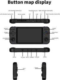 Daxceirry RG552 Handheld Android System Game Console High Speed EMMC 5.1 and 16G Linux System Built-In 6400 Mah Battery with 5.36In Touch Screen Maximum Load 5A Charging Cable 1.5 Hours Full (Black)