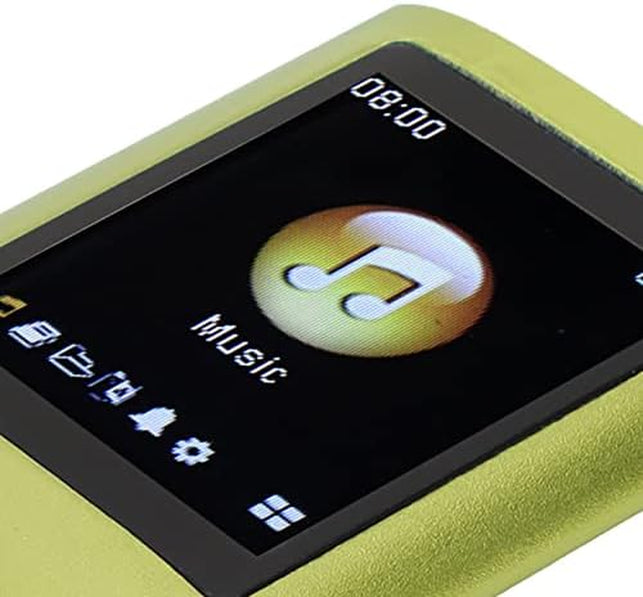 64GB Portable MP3 Player for Students and Kids - 1.8 Inch LCD Screen, Lossless Sound Music, Multifunctional (Green)