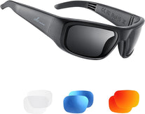 Oho Sunshine Audio Sunglasses,Voice Control and Open Ear Style Listen Music and Calls with Volumn up and Down, Bluetooth 5.0 Smart Glasses and IP44 Waterproof Feature for Outdoor Sports