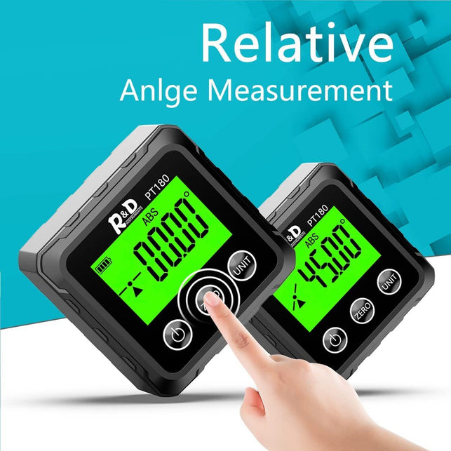 Digital Angle Finder Magnetic PT180 Table Saw Angle Finder Tool - Digital Inclinometer -4 of 90 Degree Finder Angle Cube Digital Protractor Bevel Gauge for Woodworking Micro Jig
