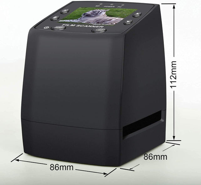 DIGITNOW! 135 Film Negative Scanner High Resolution Slide Viewer,Convert 35Mm Film &Slide to Digital JPEG save into SD Card, with Slide Mounts Feeder No Computer/Software Required