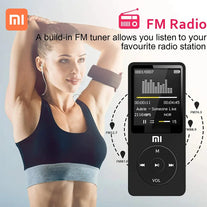 XIAOMI Mp3 Mp4 Player 16 GB Memory Card Portable Digital Screen Music FM Radio Voice Record Built-In HD Speaker with Photo Viewe