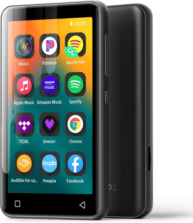 innioasis  MP3 Player with Bluetooth and Wifi,Mp3 Player with Spotify,Spotify Kids,Audible,Pandora,Amazon Music,4" Music Player MP4 up to 1Tb(80Gb,Black)