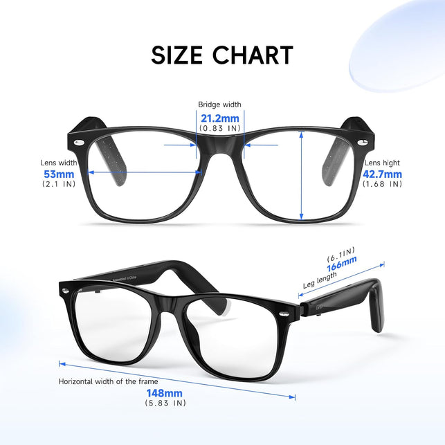 Getd AI Glasses, Smart Glasses Powered by Chatgpt, Real-Time AI Translation | Photochromic Lens, AI Translation in 145 Languages, Hands‑Free Calls, Immersive Audio, Holds AI Conversations
